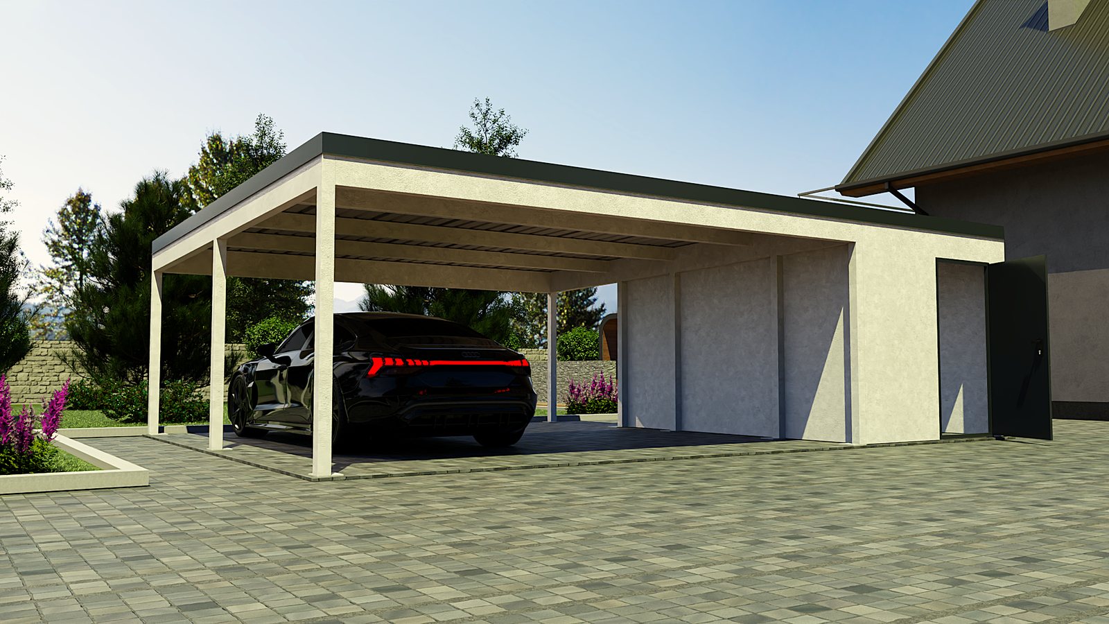 Solar Carport — product render