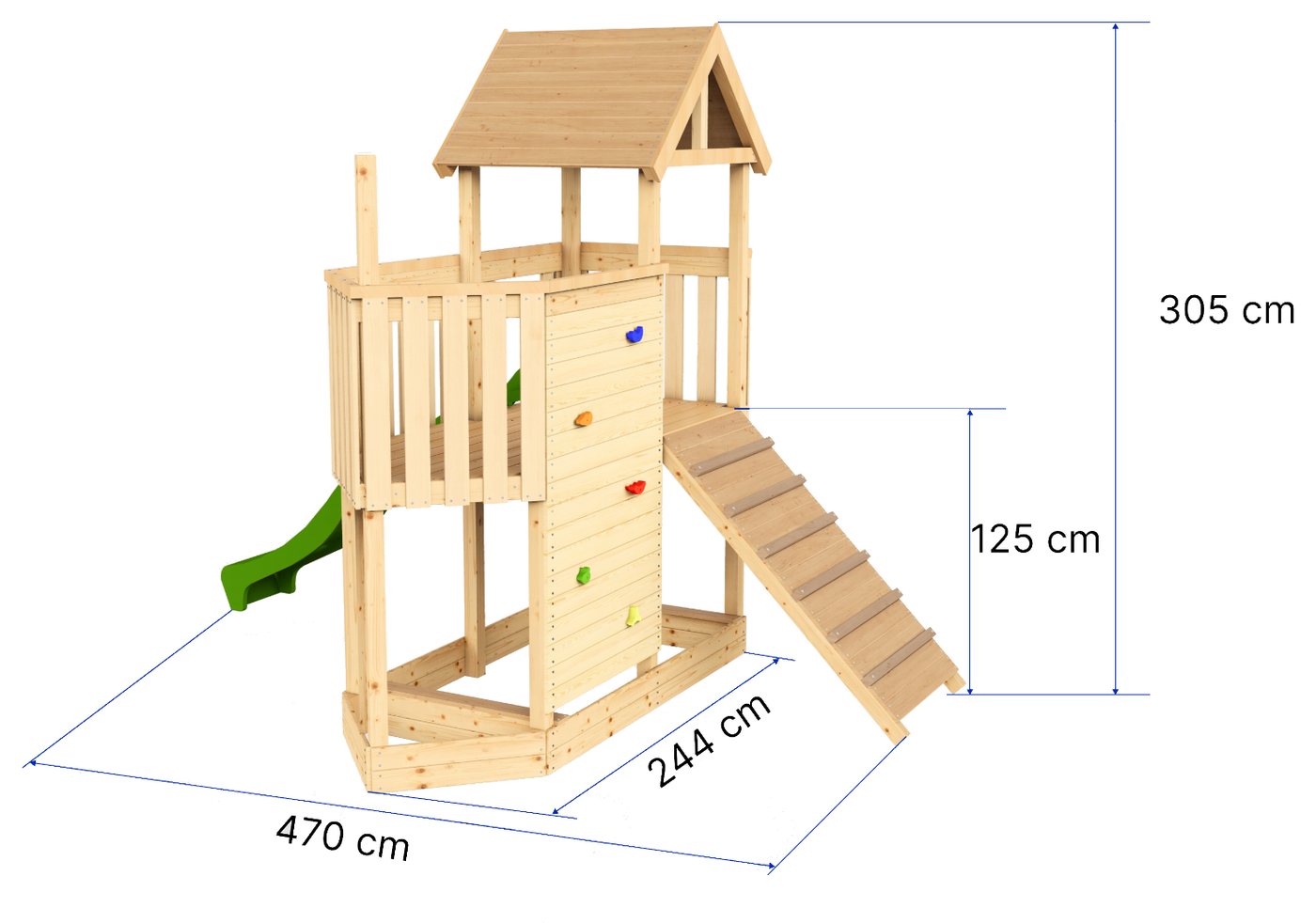 Pirate ship — play tower installation manual